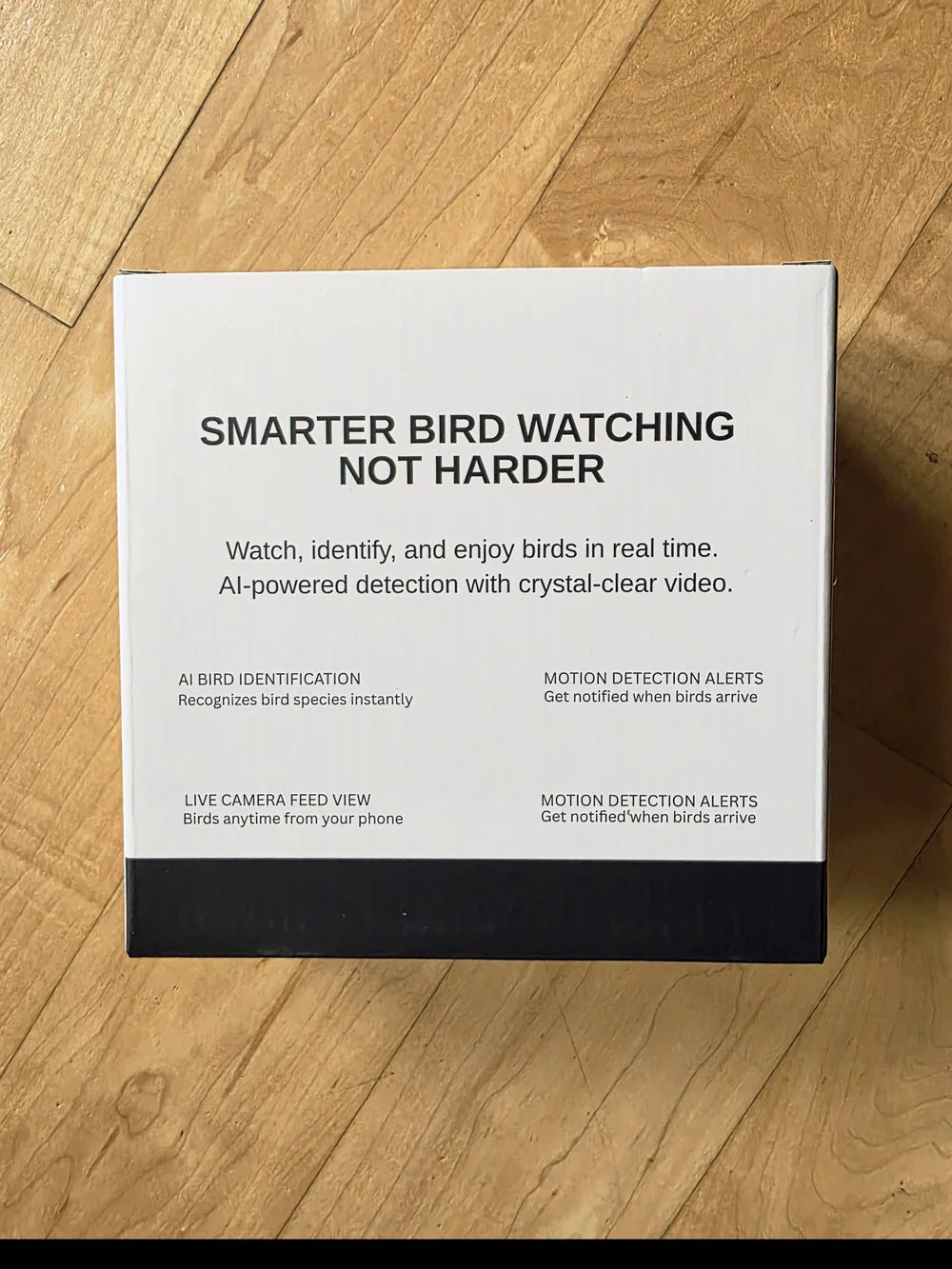 NIB AI Smart Birdfeeder with 4K HD Camera - Clear